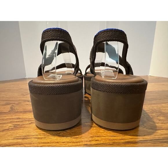 Rothy’s Women’s The Lightweight Wedge Sandal – Brown – Size 9 Sustainable Style - Picture 5 of 9